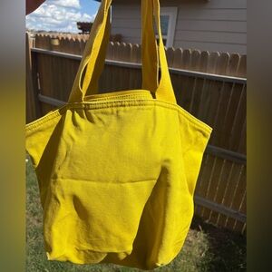 Baggu Canvas Zip Tote-Citron